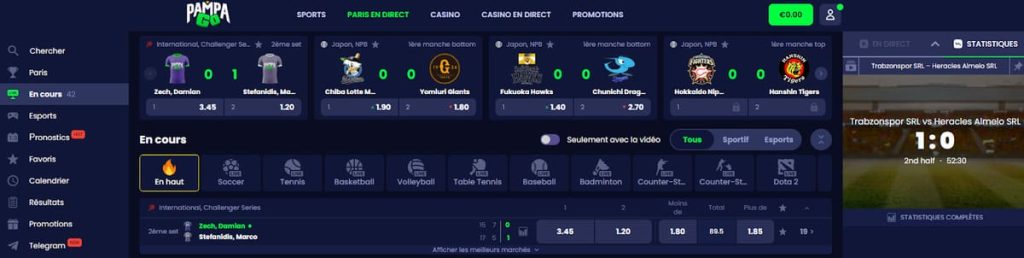 Pampago Casino paris en ligne