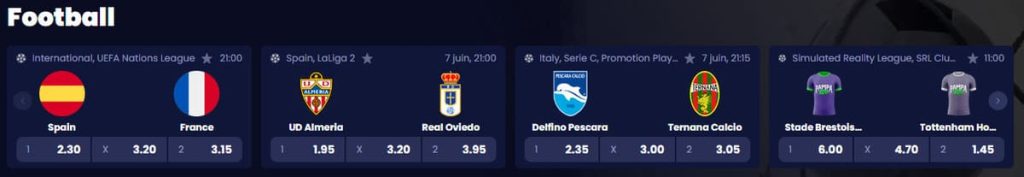 Pampago Casino paris sportifs Football